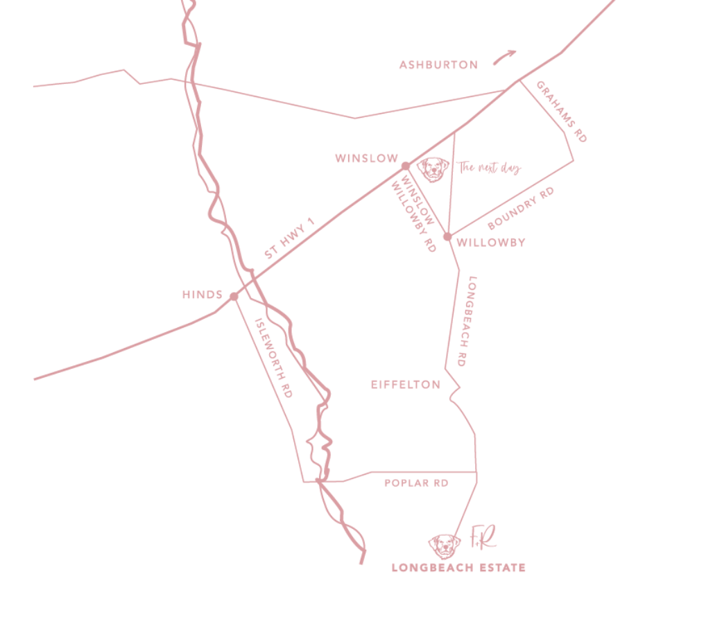 custom map illustration for some wedding invitations