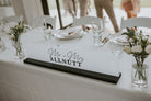 Head Table sign Mr & Mrs Allnutt 