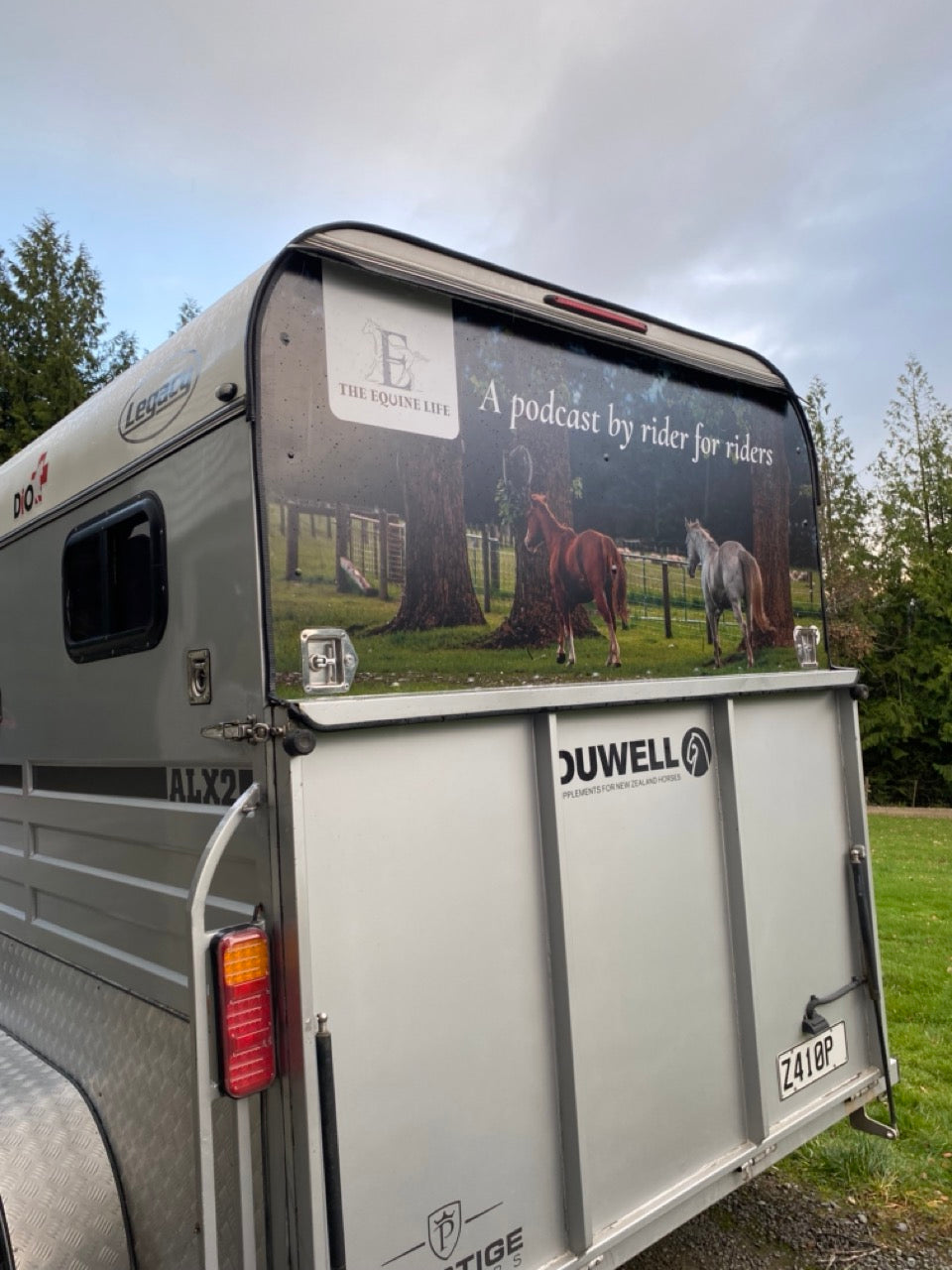 Horse float signage for The Equine Life 
