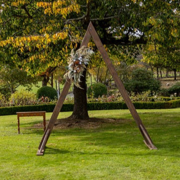 Wooden Archway with dried florals
