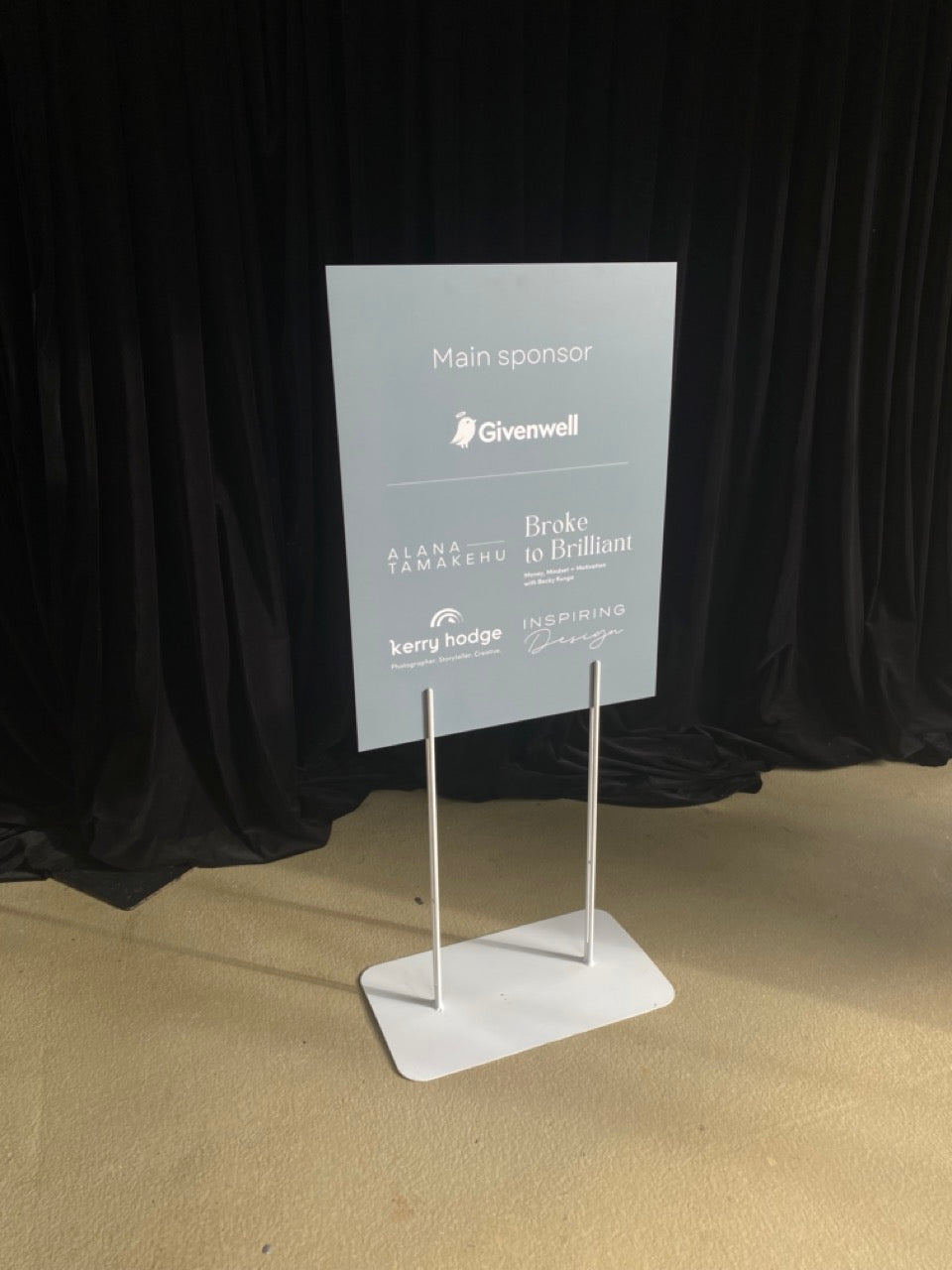 Remotelea's Peg stand on hire at the Elevate event in Dunedin