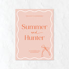 Wedding Welcome Sign in light pink and orange natural tones