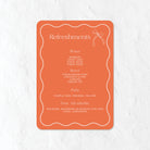 Bar sign natural oranges and peach colours 