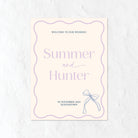 Welcome Sign in pastel purples and blues 