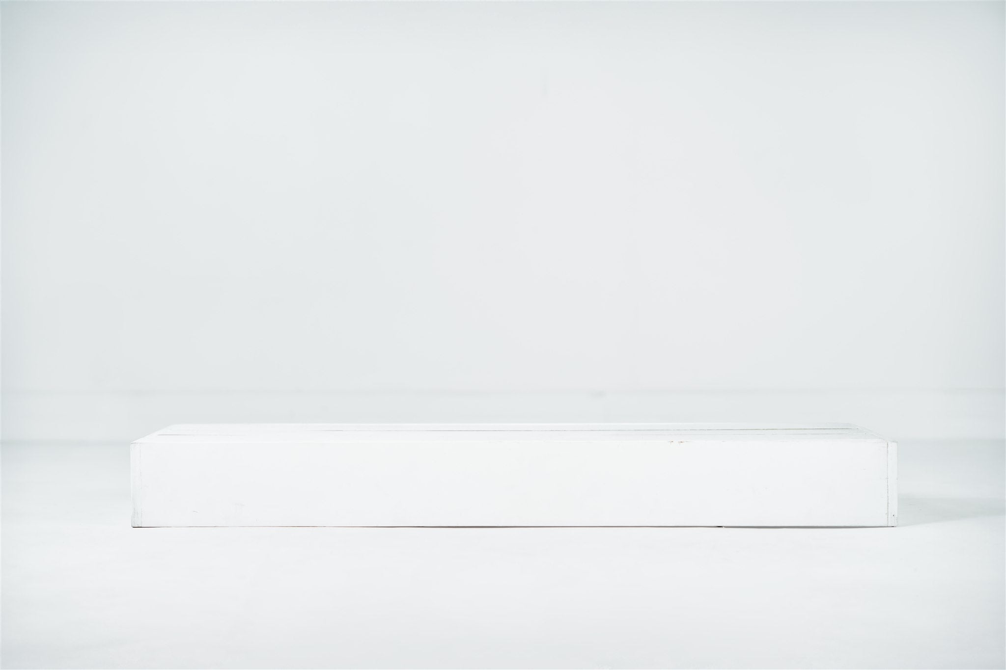 white single box stand on white background